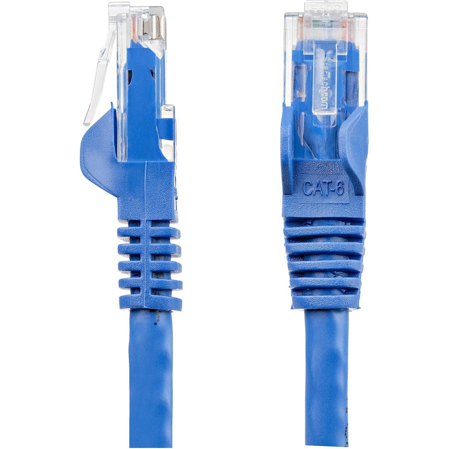 Alternate-Image2 Image for StarTech.com 6in CAT6 Ethernet Cable - Blue Snagless Gigabit - 100W PoE UTP 650MHz Category 6 Patch Cord UL Certified Wiring/TIA