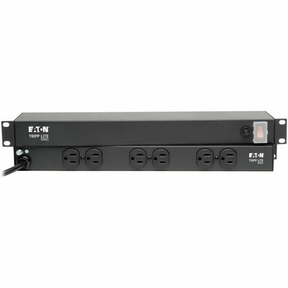 Alternate-Image2 Image for Eaton Tripp Lite Series 1U Rack-Mount Network Server Power Strip, 120V, 15A, 6-Outlet (Rear-Facing), 15 ft. (4.57 m) Cord