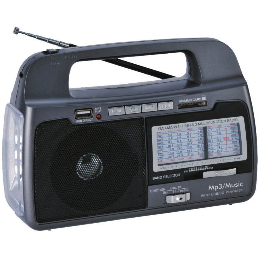 Main Image for Supersonic 9 Band AM/FM/SW1-7 Portable Radio