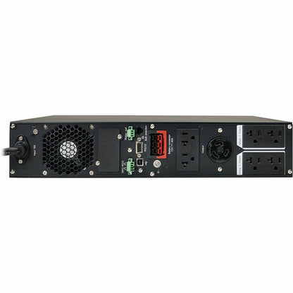 Rear Image for Eaton Tripp Lite Series SmartOnline 2000VA 1800W 120V Double-Conversion Sine Wave UPS - 7 Outlets, Extended Run, Network Card Option, LCD, USB, DB9, 2U Rack/Tower