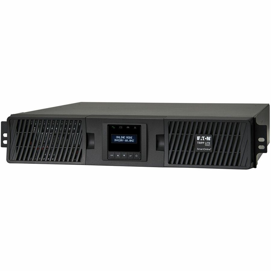 Alternate-Image1 Image for Eaton Tripp Lite Series SmartOnline 1000VA 900W 120V Double-Conversion Sine Wave UPS - 8 Outlets, Extended Run, Network Card Option, LCD, USB, DB9, 2U Rack/Tower