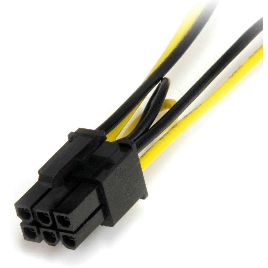 Alternate-Image2 Image for StarTech 6in SATA Power to 6 Pin PCI Express Video Card Power Cable Adapter
