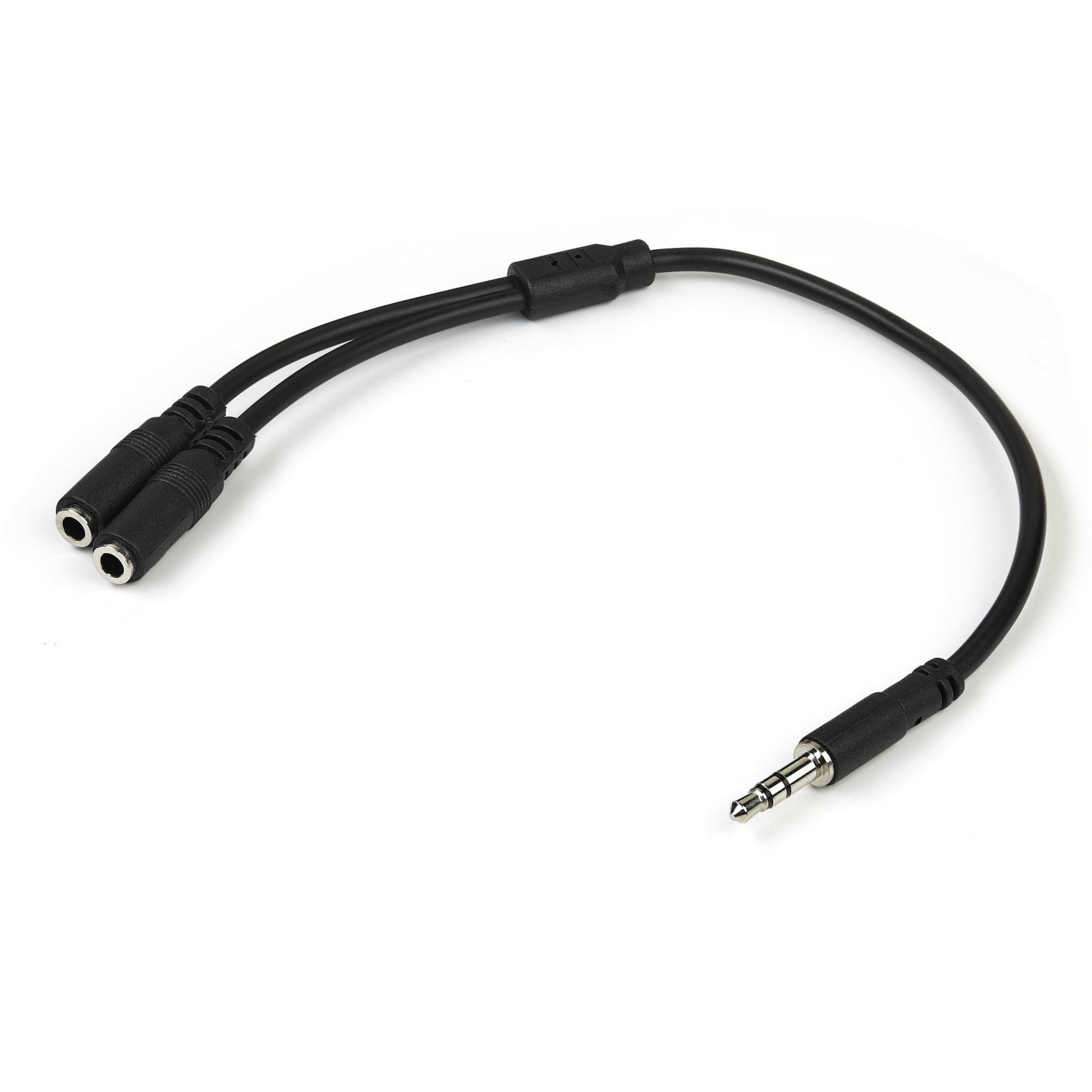Main Image for StarTech.com Slim Stereo Splitter Cable - 3.5mm Male to 2x 3.5mm Female