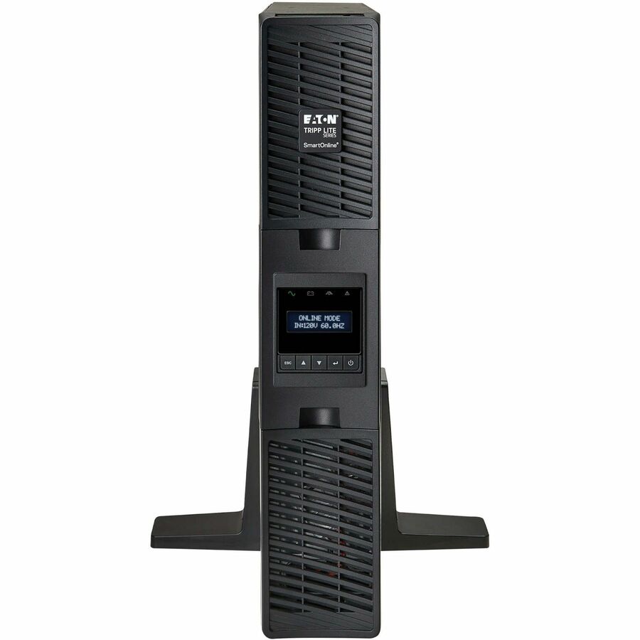 Front Image for Tripp Lite by Eaton series UPS SmartOnline 1500VA 1350W 120V Double-Conversion Sine Wave UPS - 8 Outlets, Extended Run, Network Card Option, LCD, USB, DB9, 2U Rack/Tower