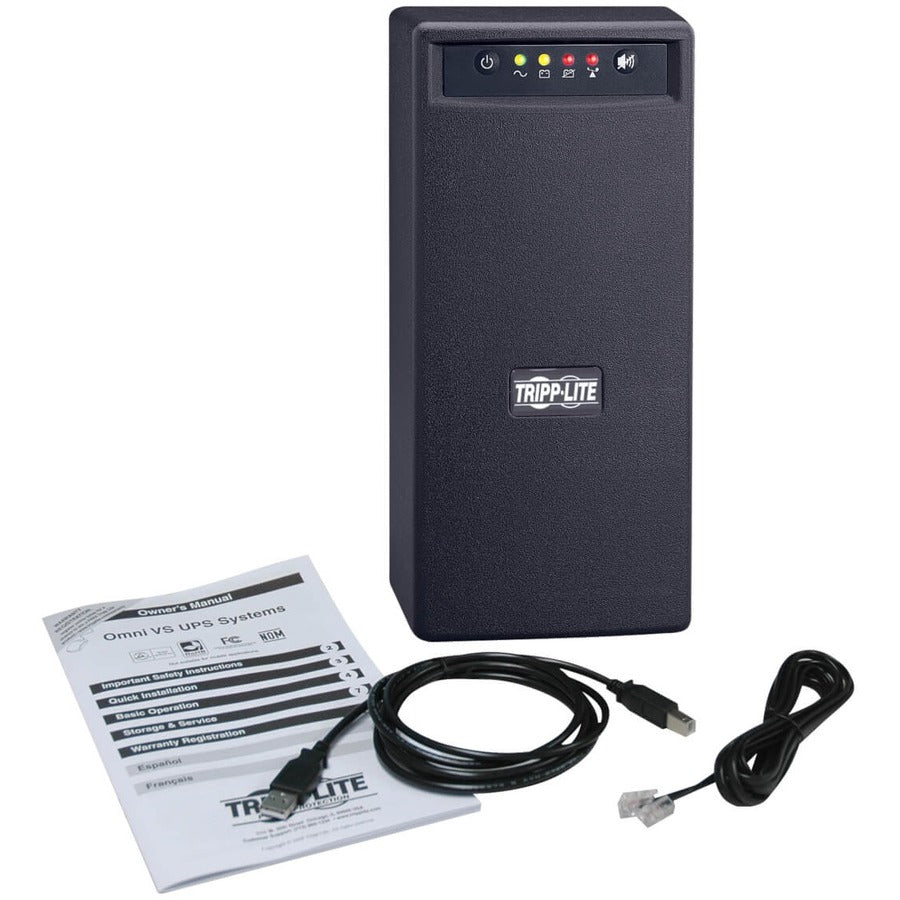 Alternate-Image3 Image for Eaton Tripp Lite Series OmniVS 120V 800VA 475W Line-Interactive UPS, Tower, USB port