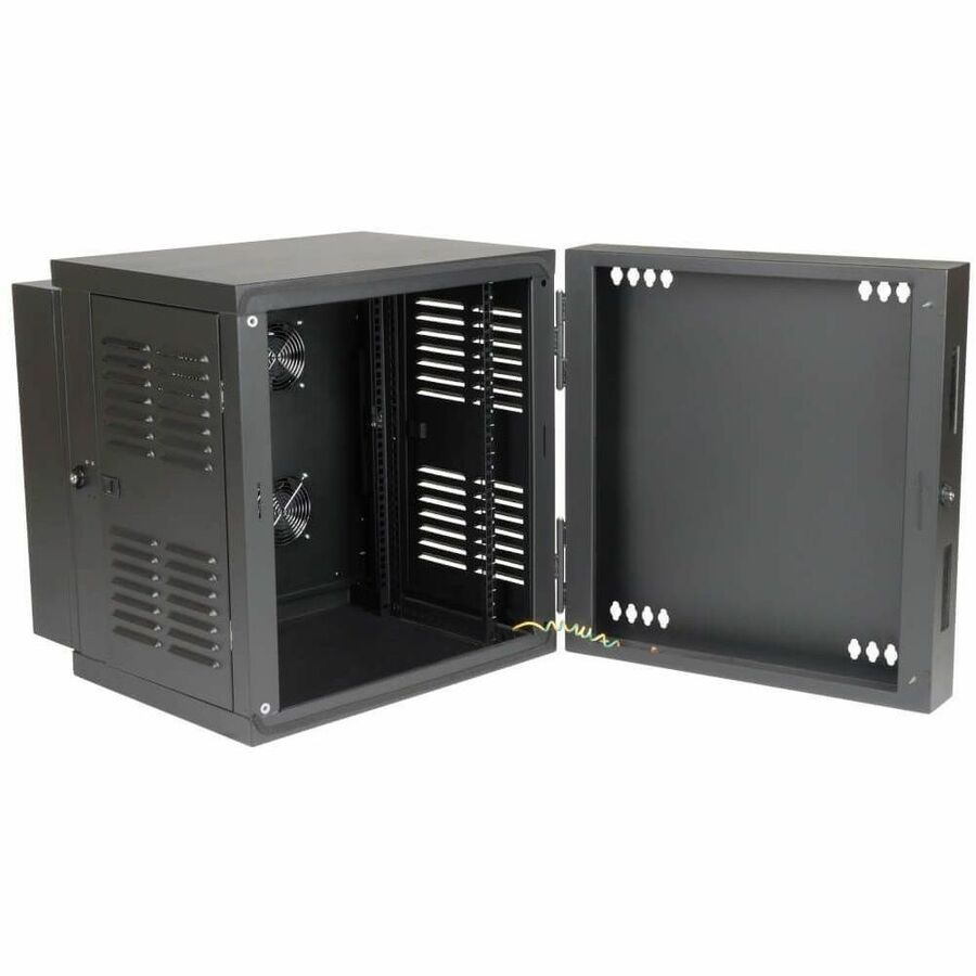 Alternate-Image1 Image for Tripp Lite by Eaton SmartRack 12U Switch-Depth Wall-Mount Small Rack Enclosure for Harsh Environments Hinged Back