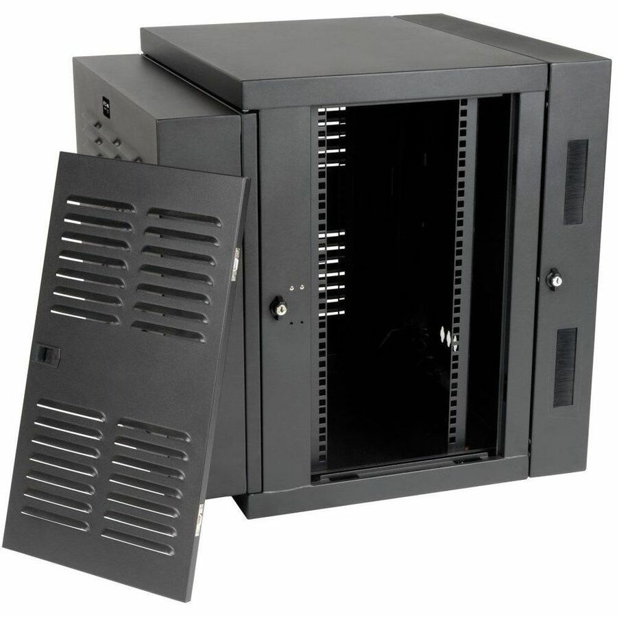 Alternate-Image2 Image for Tripp Lite by Eaton SmartRack 12U Switch-Depth Wall-Mount Small Rack Enclosure for Harsh Environments Hinged Back