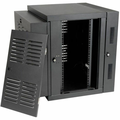 Alternate-Image2 Image for Tripp Lite by Eaton SmartRack 12U Switch-Depth Wall-Mount Small Rack Enclosure for Harsh Environments Hinged Back