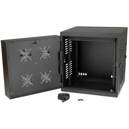 Alternate-Image8 Image for Tripp Lite by Eaton SmartRack 12U Switch-Depth Wall-Mount Small Rack Enclosure for Harsh Environments Hinged Back