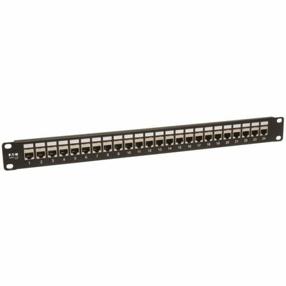 Main Image for Eaton Tripp Lite Series 24-Port 1U Rack-Mount STP Shielded Cat6 /Cat5 Feedthrough Patch Panel, RJ45 Ethernet, TAA