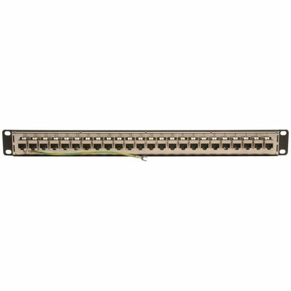 Alternate-Image1 Image for Eaton Tripp Lite Series 24-Port 1U Rack-Mount STP Shielded Cat6 /Cat5 Feedthrough Patch Panel, RJ45 Ethernet, TAA