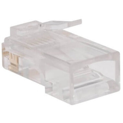Alternate-Image1 Image for Eaton Tripp Lite Series RJ45 Plugs for Round Solid / Stranded Conductor 4-pair Cat5e Cable, 100-Pack