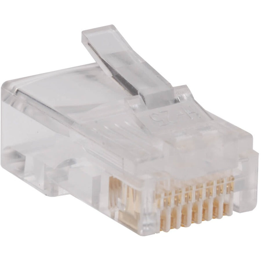 Main Image for Eaton Tripp Lite Series RJ45 Plugs for Round Solid / Stranded Conductor 4-pair Cat5e Cable, 100-Pack