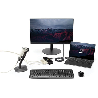 Alternate-Image3 Image for StarTech.com USB to Serial Adapter Hub? 4 Port? Industrial? Wall Mount? Din Rail? COM Port Retention Ã¢&acirc;?¬" FTDI USB Serial