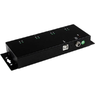 Rear Image for StarTech.com USB to Serial Adapter Hub? 4 Port? Industrial? Wall Mount? Din Rail? COM Port Retention Ã¢&acirc;?¬" FTDI USB Serial