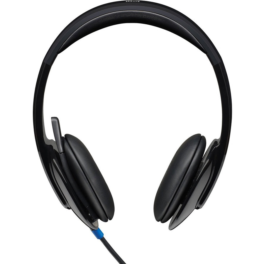 Front Image for Logitech H540 USB Headset with Noise-Cancelling Mic