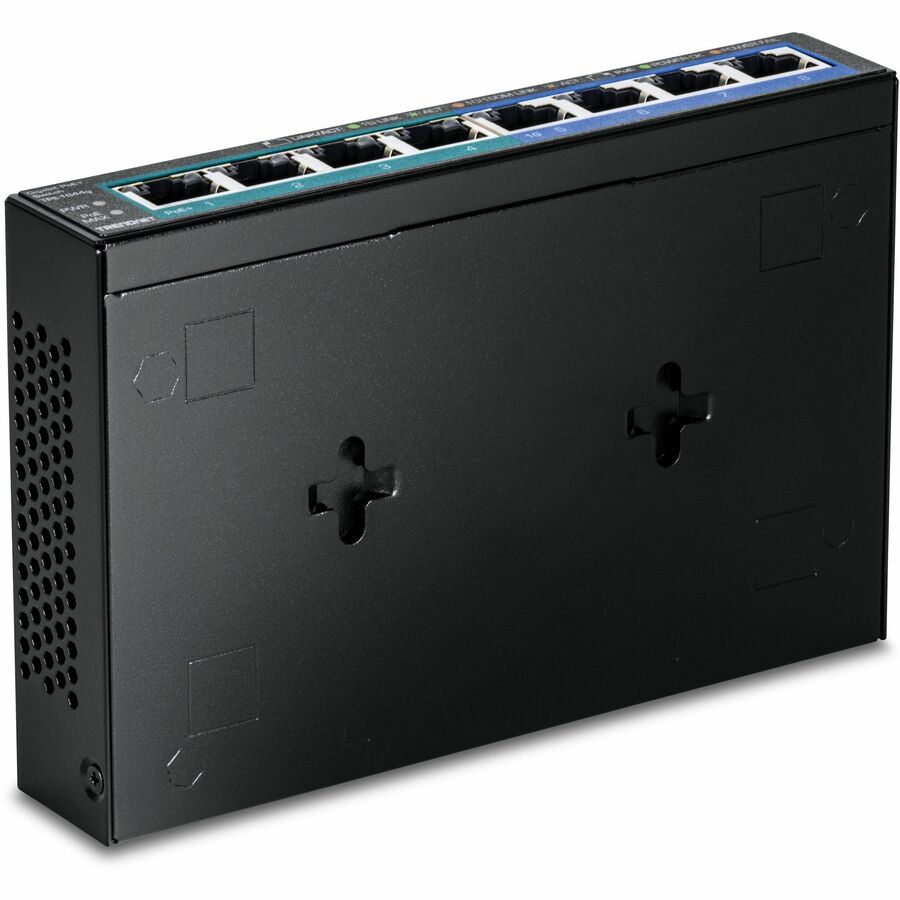 Alternate-Image2 Image for TRENDnet 8-Port Gigabit GREENnet PoE+ Switch, 4 x Gigabit PoE-PoE+ Ports, 4 x Gigabit Ports, 61W Power Budget, 16 Gbps Switch Capacity, Ethernet Unmanaged Switch, Lifetime Protection, Black, TPE-TG44G
