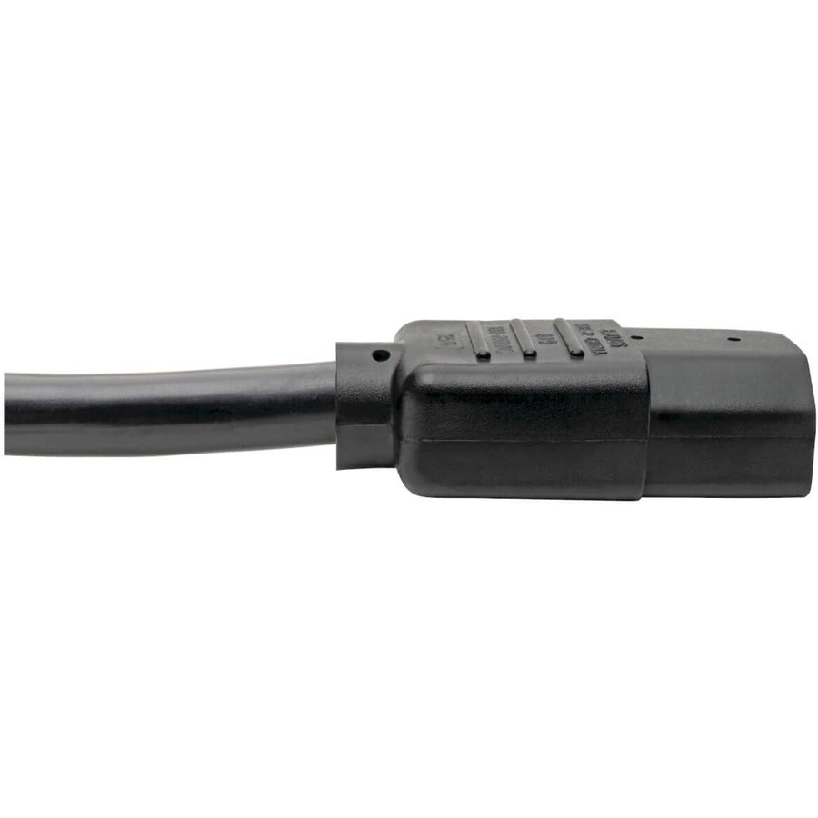 Alternate-Image3 Image for Eaton Tripp Lite Series Power Cord, NEMA 5-15P to C15 - Heavy-Duty, 15A, 125V, 14 AWG, 8 ft. (2.43 m), Black