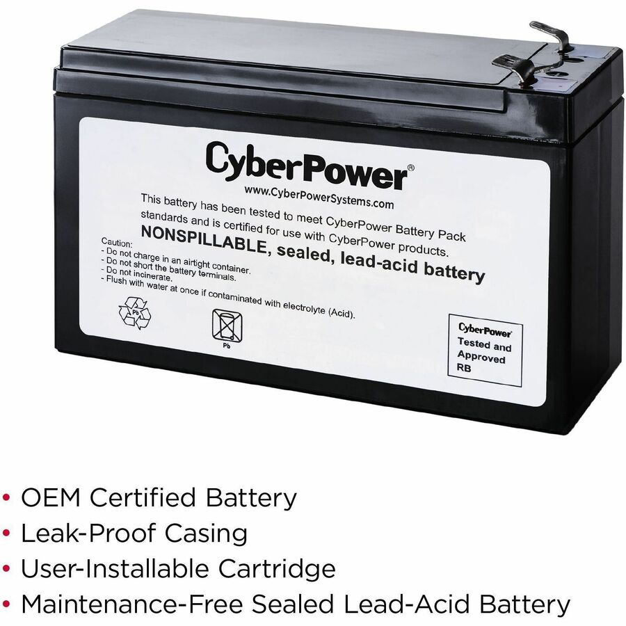Alternate-Image1 Image for CyberPower RB1280A Replacement Battery Cartridge