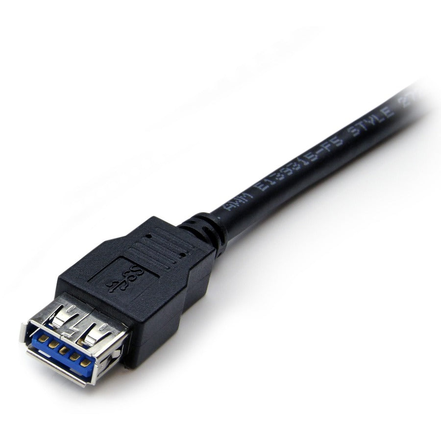Alternate-Image2 Image for StarTech.com 6 ft Black SuperSpeed USB 3.0 (5Gbps) Extension Cable A to A - M/F
