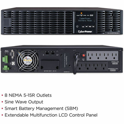 Alternate-Image5 Image for CyberPower OL1500RTXL2U Smart App Online UPS Systems