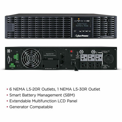 Alternate-Image1 Image for CyberPower OL3000RTXL2U Smart App Online UPS Systems