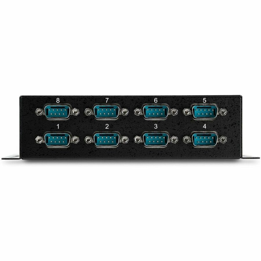 Alternate-Image1 Image for StarTech USB to Serial Adapter Hub - 8 Port - Industrial - Wall Mount - Din Rail - COM Port Retention - FTDI USB to RS232, TAA