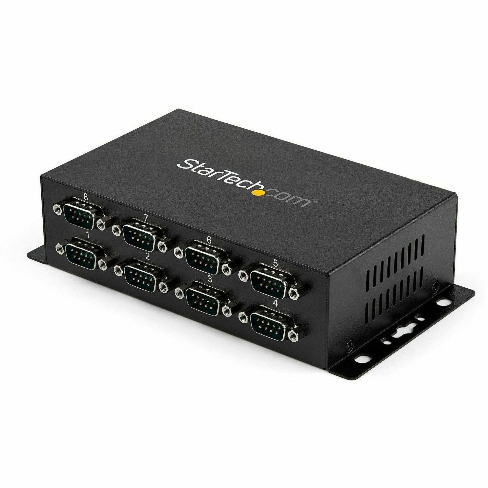Main Image for StarTech USB to Serial Adapter Hub - 8 Port - Industrial - Wall Mount - Din Rail - COM Port Retention - FTDI USB to RS232, TAA