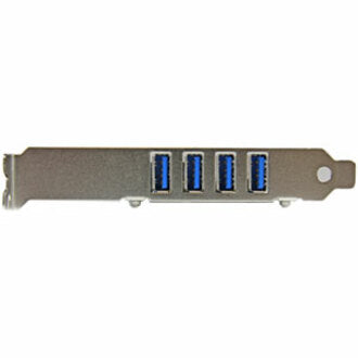 Front Image for StarTech.com 4 Port PCI Express PCIe SuperSpeed USB 3.0 Controller Card Adapter with UASP - 5Gbps - SATA Power