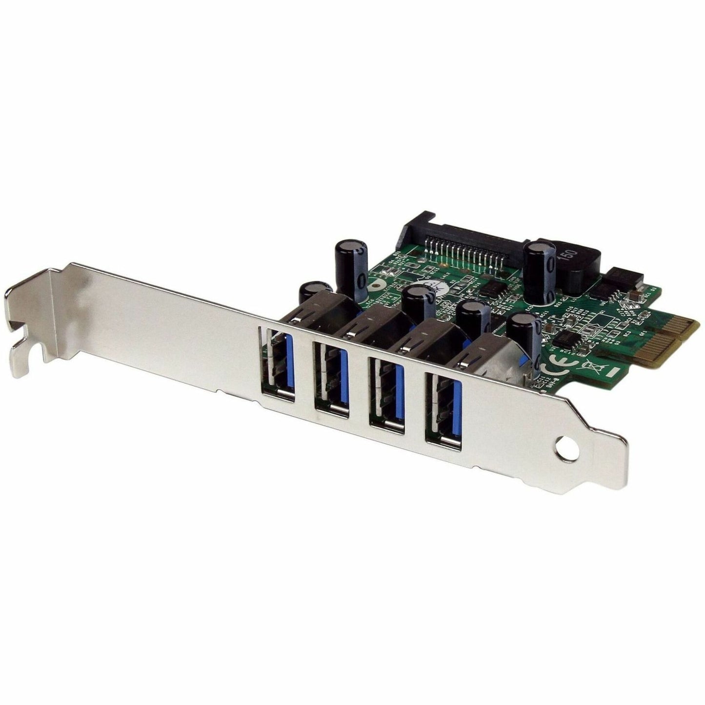 Main Image for StarTech.com 4 Port PCI Express PCIe SuperSpeed USB 3.0 Controller Card Adapter with UASP - 5Gbps - SATA Power