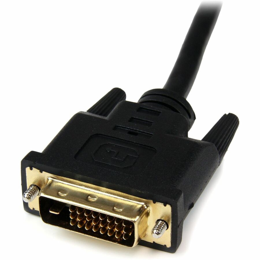 Alternate-Image2 Image for StarTech.com 8in HDMIÂ&reg; to DVI-D Video Cable Adapter - HDMI Female to DVI Male