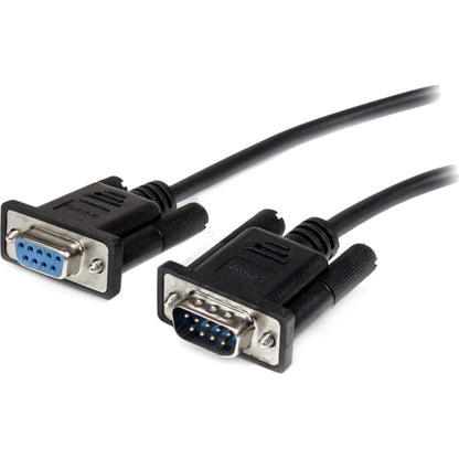 Left Image for StarTech 1m Black Straight Through DB9 RS232 Serial Cable - M/F