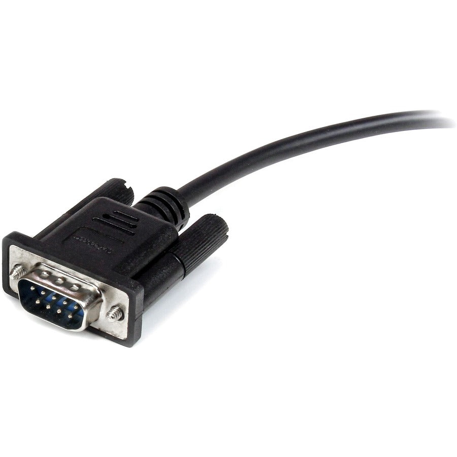 Alternate-Image2 Image for StarTech.com 2m Black Straight Through DB9 RS232 Serial Cable - M/F