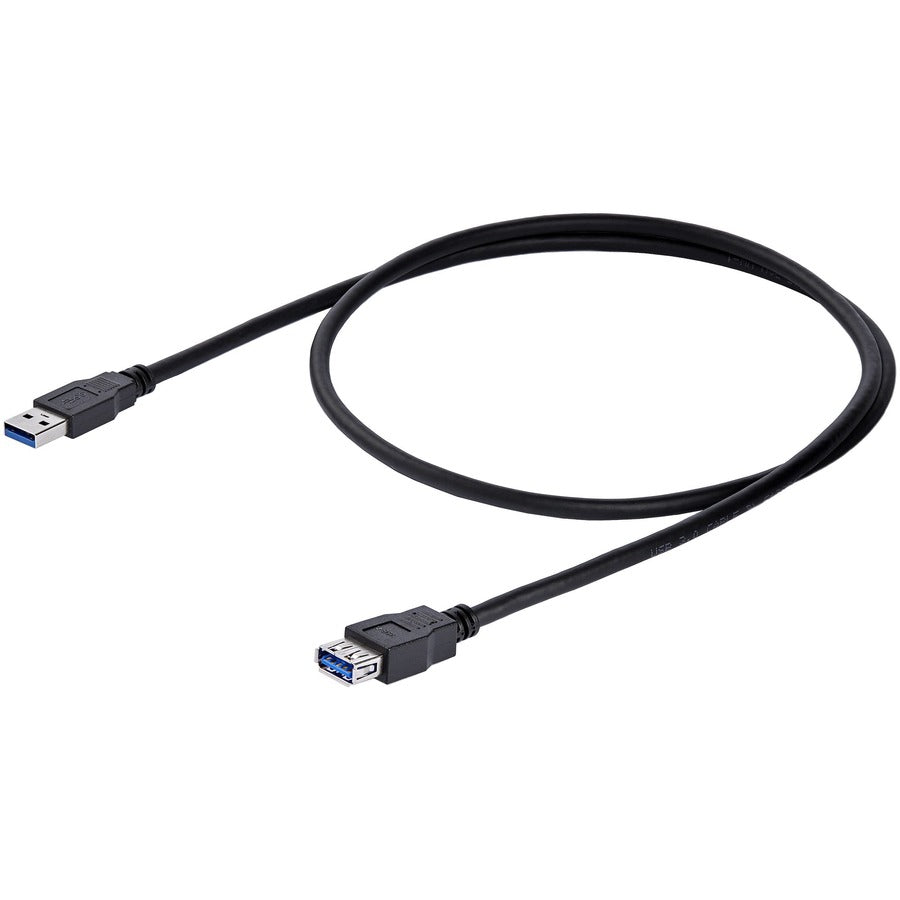 Alternate-Image3 Image for StarTech.com 1m Black SuperSpeed USB 3.0 (5Gbps) Extension Cable A to A - M/F