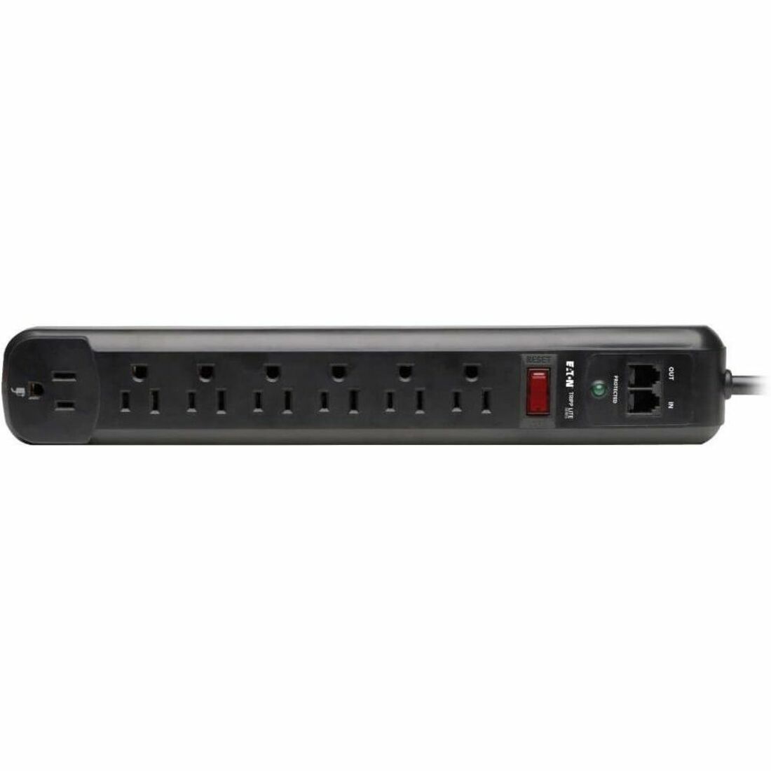 Main Image for Eaton Tripp Lite Series Protect It! 7-Outlet Surge Protector, 6 ft. (1.83 m) Cord, 1080 Joules, Modem/Fax Protection, Black Housing