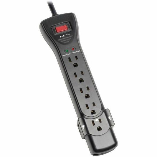 Main Image for Eaton Tripp Lite Series Protect It! 7-Outlet Surge Protector, 7 ft. Cord with Right-Angle Plug, 2160 Joules, Diagnostic LEDs, Black Housing