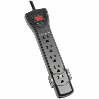 Alternate-Image9 Image for Eaton Tripp Lite Series Protect It! 7-Outlet Surge Protector, 7 ft. Cord with Right-Angle Plug, 2160 Joules, Diagnostic LEDs, Black Housing