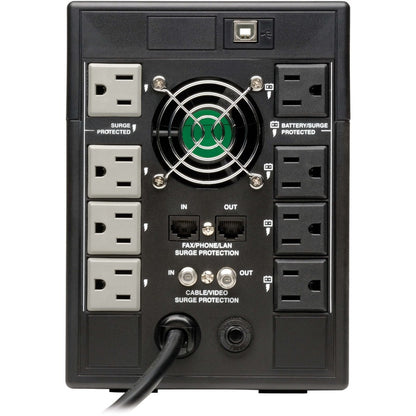 Rear Image for Eaton Tripp Lite Series SmartPro LCD 120V 1300VA 720W Line-Interactive UPS, AVR, Tower, LCD, USB, 8 Outlets