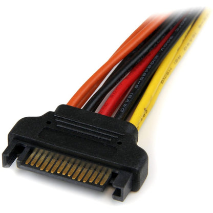 Alternate-Image2 Image for StarTech.com 6in Latching SATA Power Y Splitter Cable Adapter - M/F