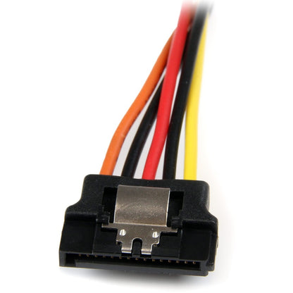 Alternate-Image3 Image for StarTech.com 6in Latching SATA Power Y Splitter Cable Adapter - M/F