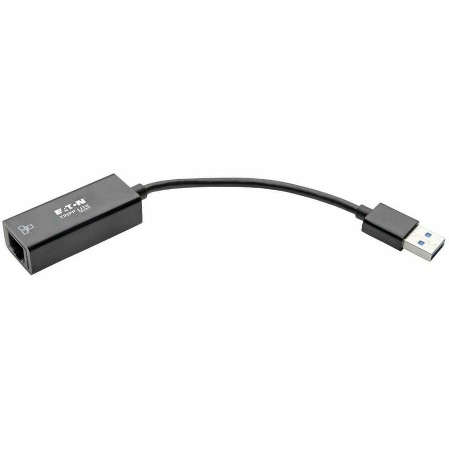 Alternate-Image2 Image for Eaton Tripp Lite Series USB 3.0 to Gigabit Ethernet NIC Network Adapter - 10/100/1000 Mbps, Black