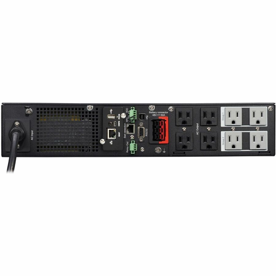 Rear Image for Eaton Tripp Lite Series SmartPro 1440VA 1440W 120V Line-Interactive Sine Wave UPS - 8 Outlets, Extended Run, Network Card Included, LCD, USB, DB9, 2U Rack/Tower