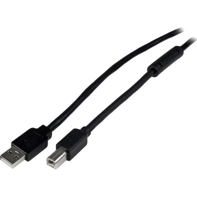 Left Image for StarTech.com 65ft (20m) Active USB 2.0 A to B Cable, Long USB Cable, USB Printer Cable, 1x USB A (M), 1x USB B (M), Black
