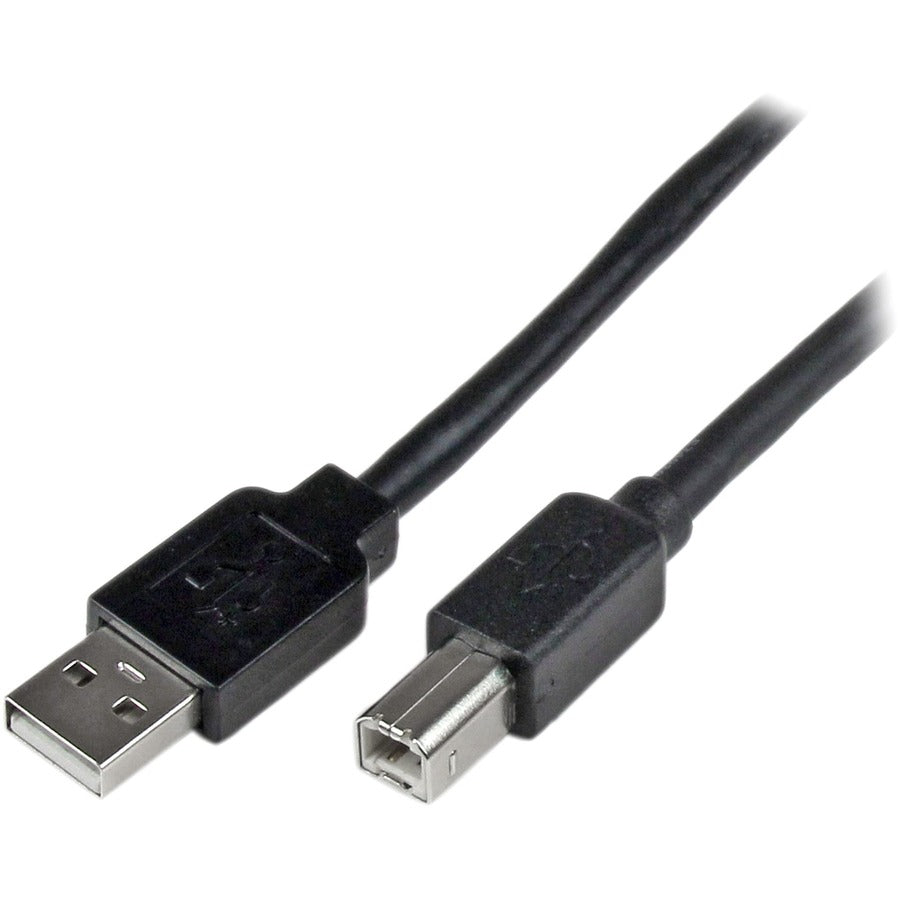 Alternate-Image1 Image for StarTech.com 65ft (20m) Active USB 2.0 A to B Cable, Long USB Cable, USB Printer Cable, 1x USB A (M), 1x USB B (M), Black