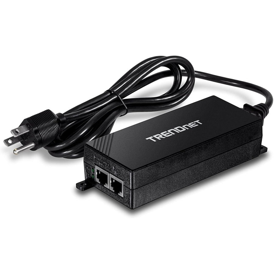 Alternate-Image9 Image for TRENDnet Gigabit Power Over Ethernet Plus Injector, Converts Non-Poe Gigabit To Poe+ Or PoE Gigabit, Supplies PoE (15.4W) Or PoE+ (30W) Power Network Distances Up To 100M (328 ft.), Black, TPE-115GI