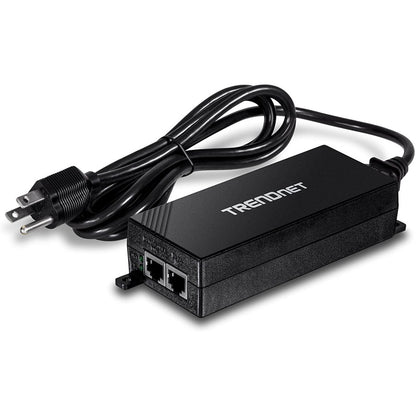 Alternate-Image9 Image for TRENDnet Gigabit Power Over Ethernet Plus Injector, Converts Non-Poe Gigabit To Poe+ Or PoE Gigabit, Supplies PoE (15.4W) Or PoE+ (30W) Power Network Distances Up To 100M (328 ft.), Black, TPE-115GI