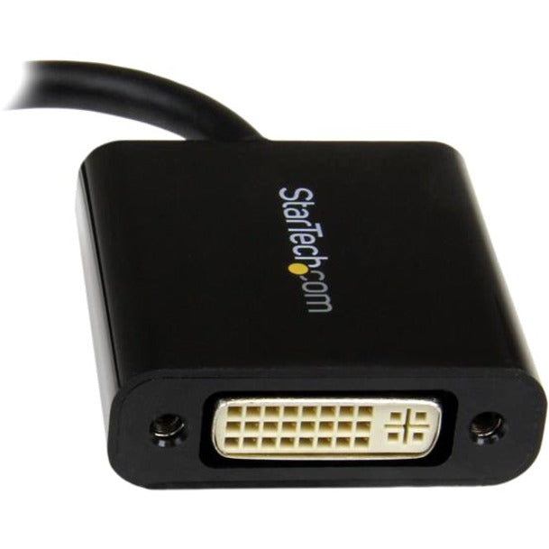Front Image for StarTech.com Mini DisplayPort to DVI Adapter, Mini DP to DVI-D Single Link Converter, 1080p Video, Passive, mDP 1.2 to DVI Monitor/Display