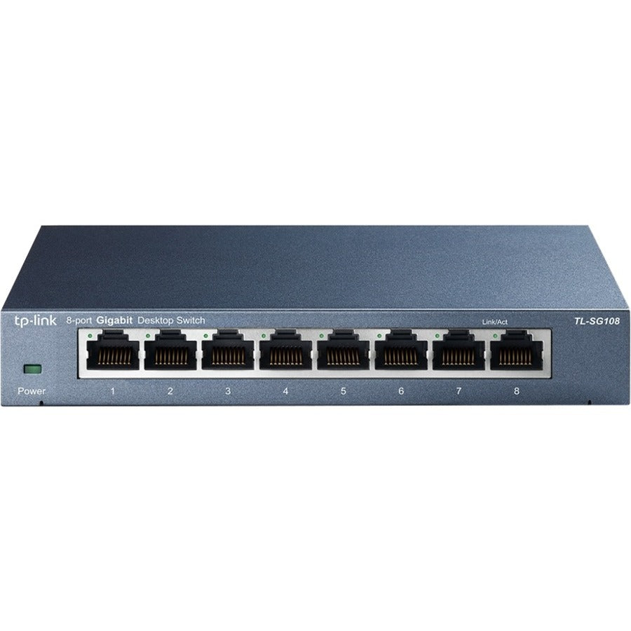 Main Image for TP-LINK TL-SG108 - 8 Port Gigabit Unmanaged Ethernet Network Switch