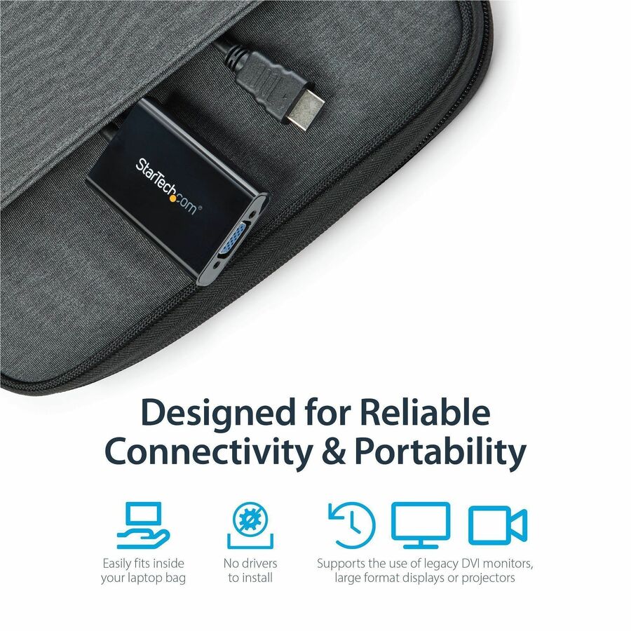 Alternate-Image2 Image for StarTech.com HDMI to VGA Video Adapter Converter with Audio for Desktop PC / Laptop / Ultrabook - 1920x1200