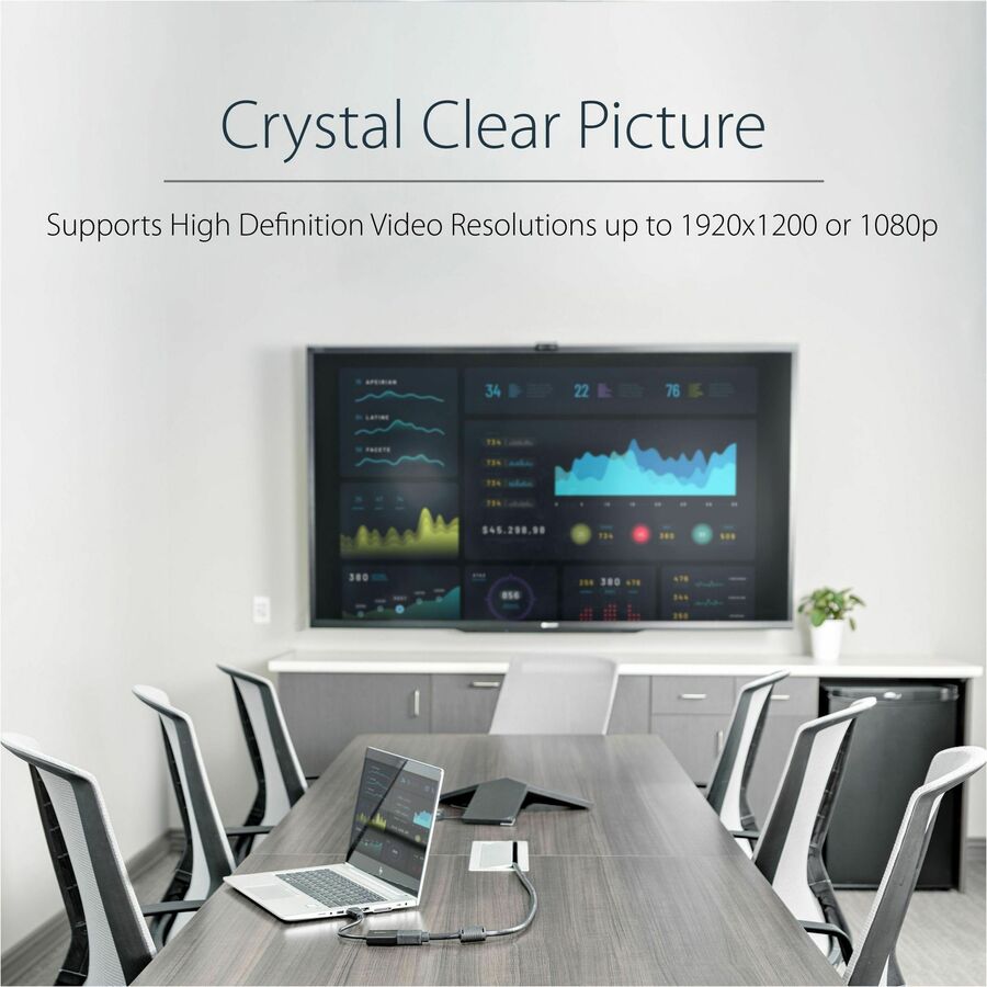 Alternate-Image5 Image for StarTech.com HDMI to VGA Adapter - 1080p - 1920 x 1080 - Black - HDMI Converter - VGA to HDMI Monitor Adapter